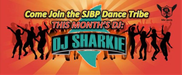 DJ Sharkie at this month’s Feathers and Fur Ride
