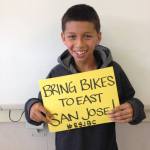 Jose one of the many kids the Coop inspires by bikes.