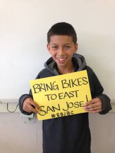 Jose one of the many kids the Coop inspires by bikes.