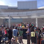 San Jose Bike Party Birds gather for a photo with Lord Mayor Oisin Quinn