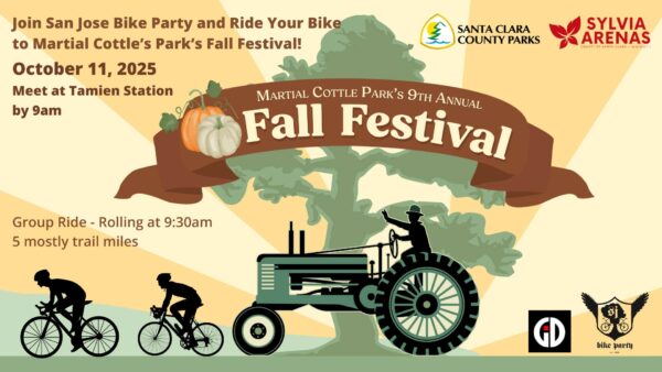 Ride with SJBP to the Martial Cottle Park Fall Festival
