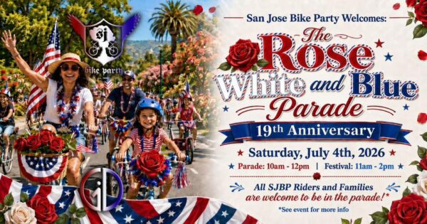 SJBP – The Rose, White & Blue Parade! 🇺🇸🌹🚲